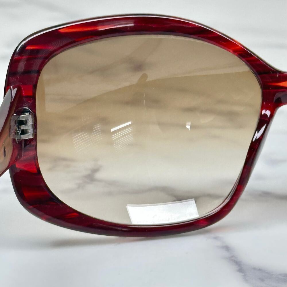 Dita Women's Addict Red Tortoiseshell Sunglasses Brown Gradient Lenses Rare - Picture 7 of 10